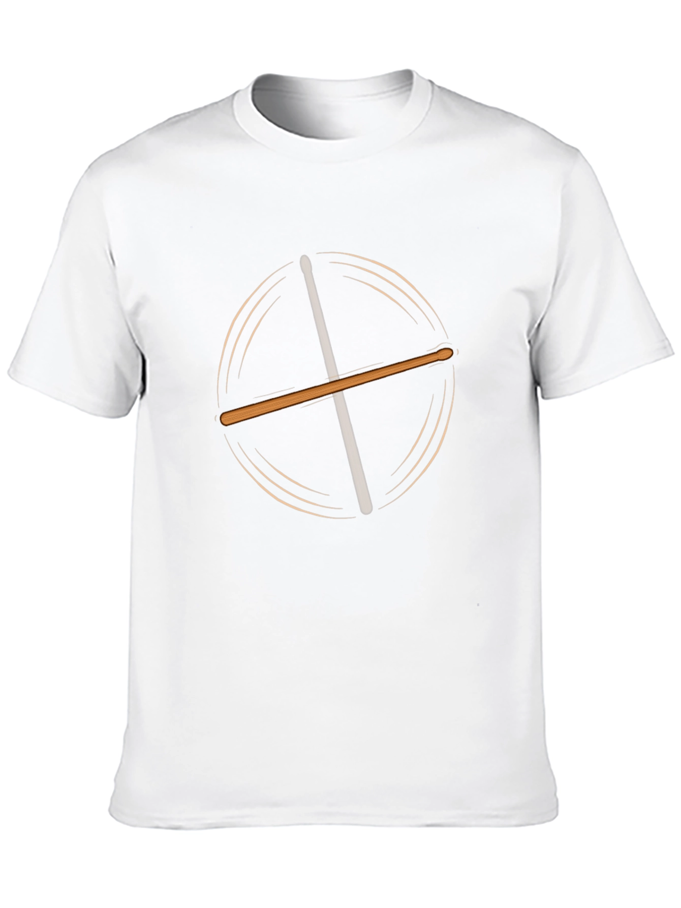 Drum Sticks Graphic Black T-Shirt