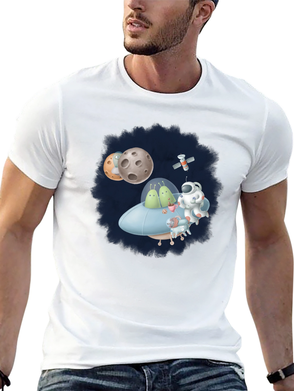Cosmic Crew T-Shirt - Fun Space Graphic Tee
