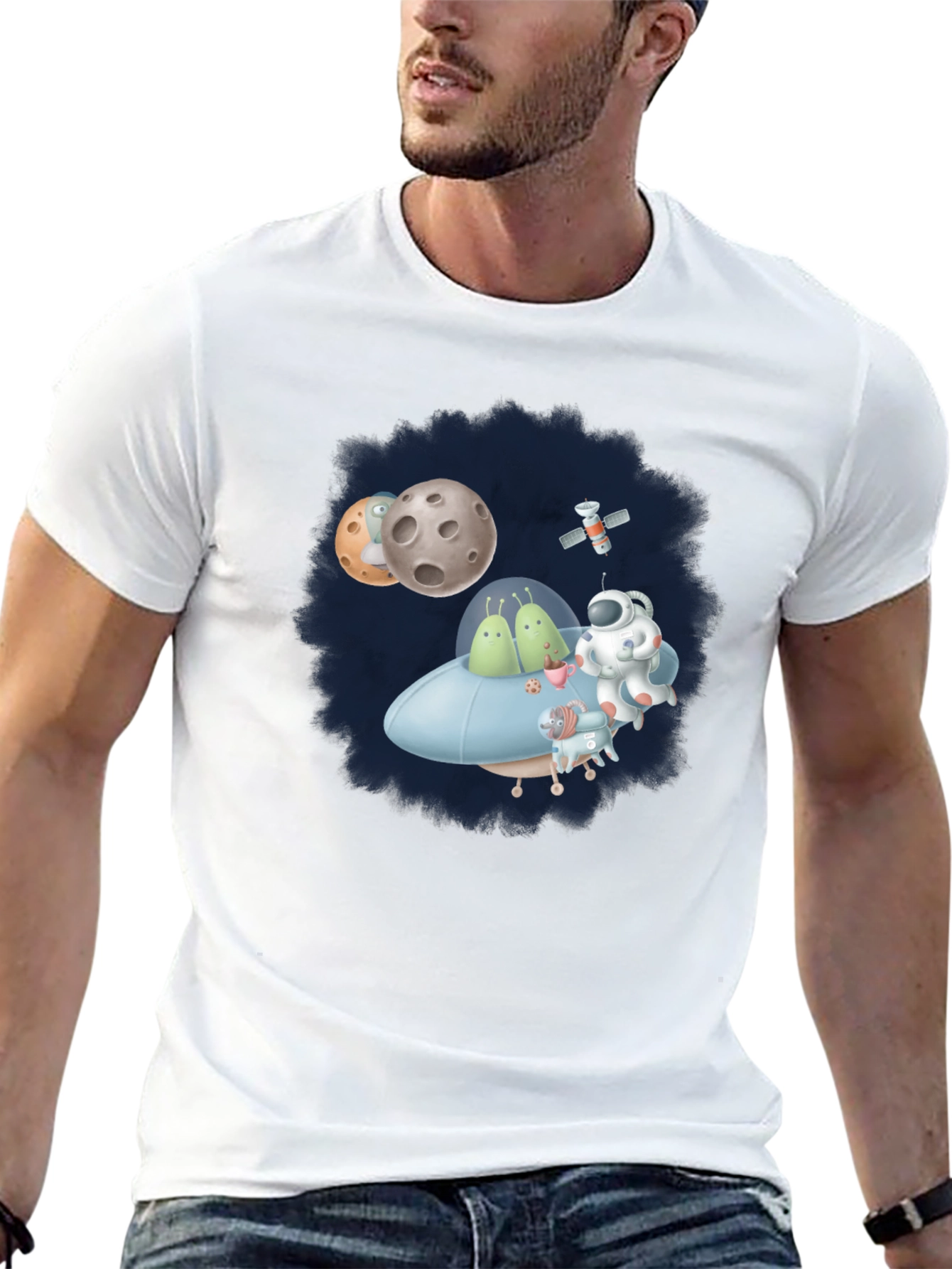 Cosmic Crew T-Shirt - Fun Space Graphic Tee