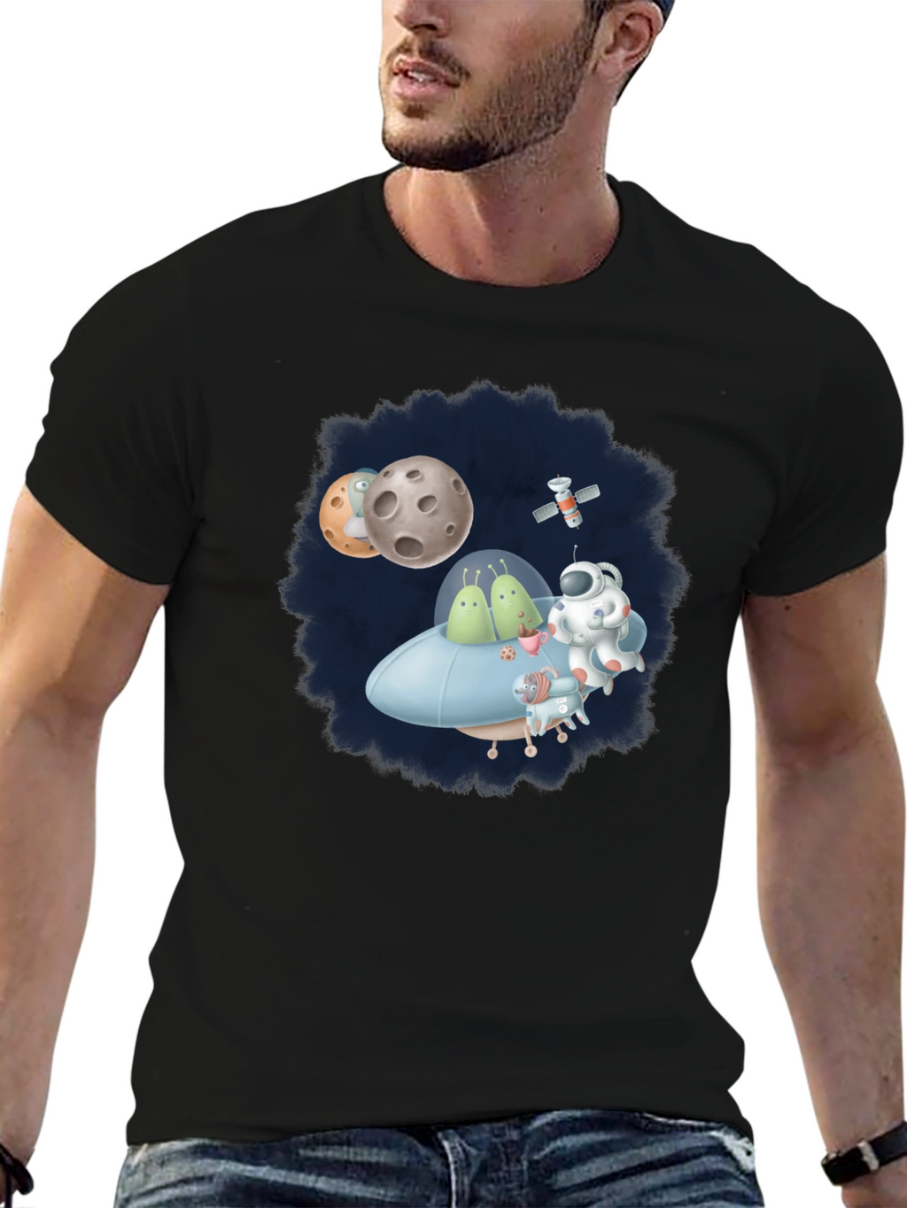 Cosmic Crew T-Shirt - Fun Space Graphic Tee