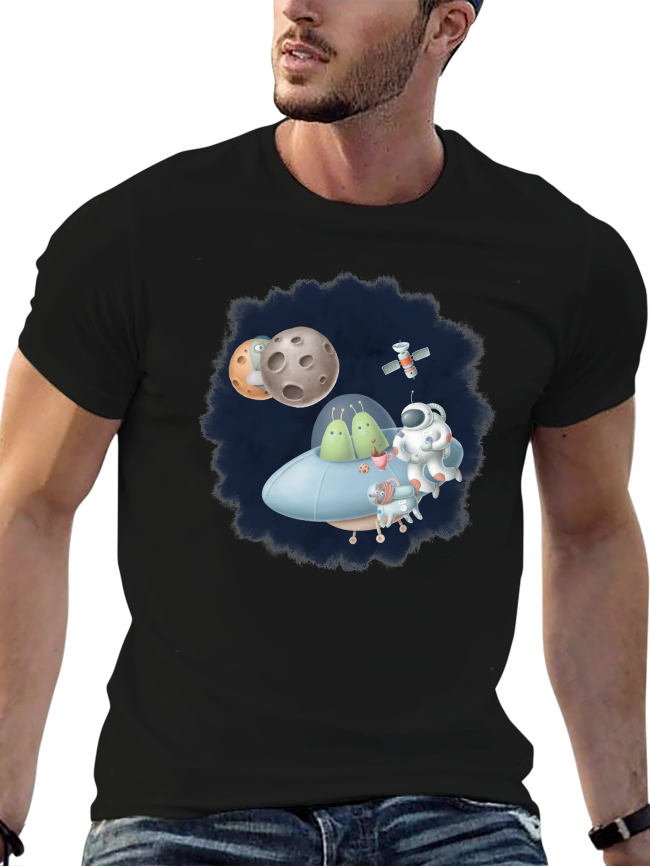 Cosmic Crew T-Shirt - Fun Space Graphic Tee