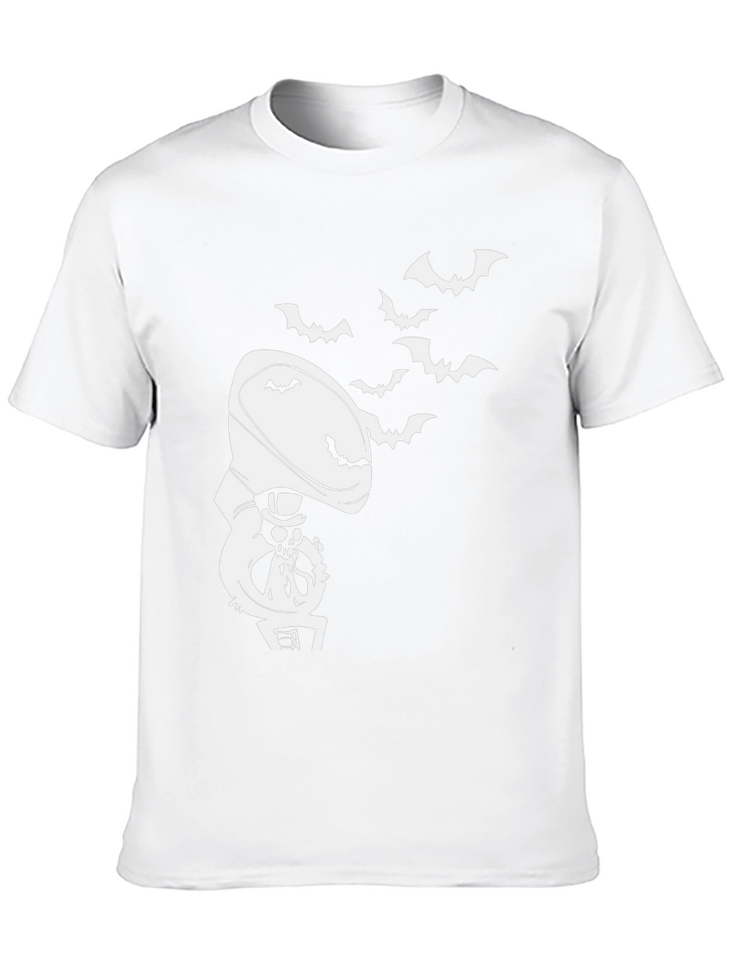 Halloween Phonograph Bat Graphic Tee