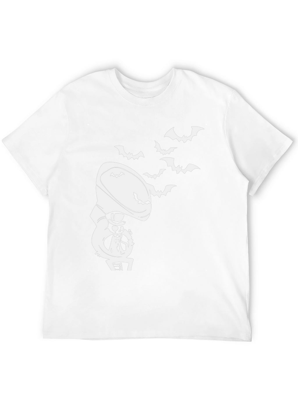 Halloween Phonograph Bat Graphic Tee