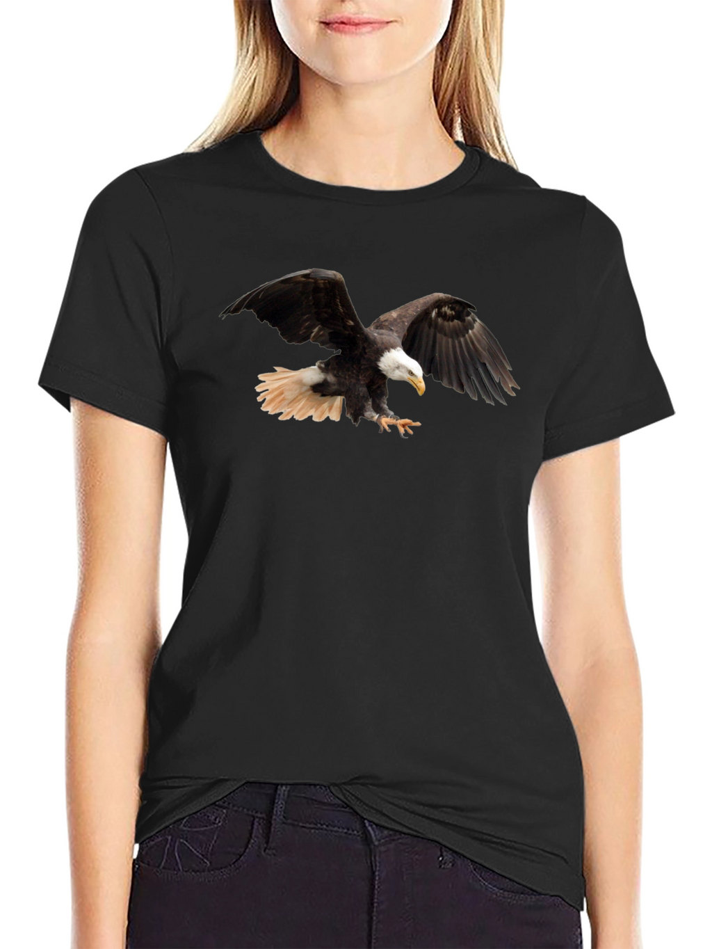 Eagle Graphic T-Shirt - Mens Black Tee