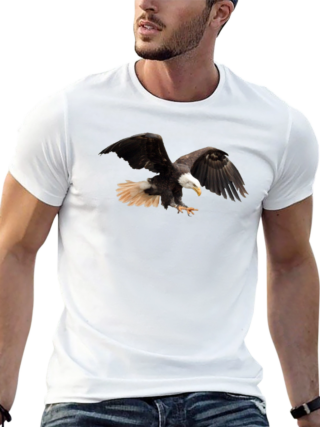 Eagle Graphic T-Shirt - Mens Black Tee