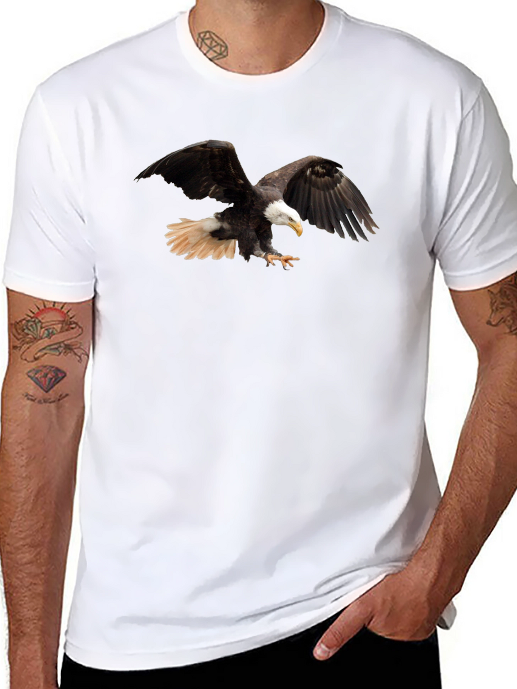 Eagle Graphic T-Shirt - Mens Black Tee