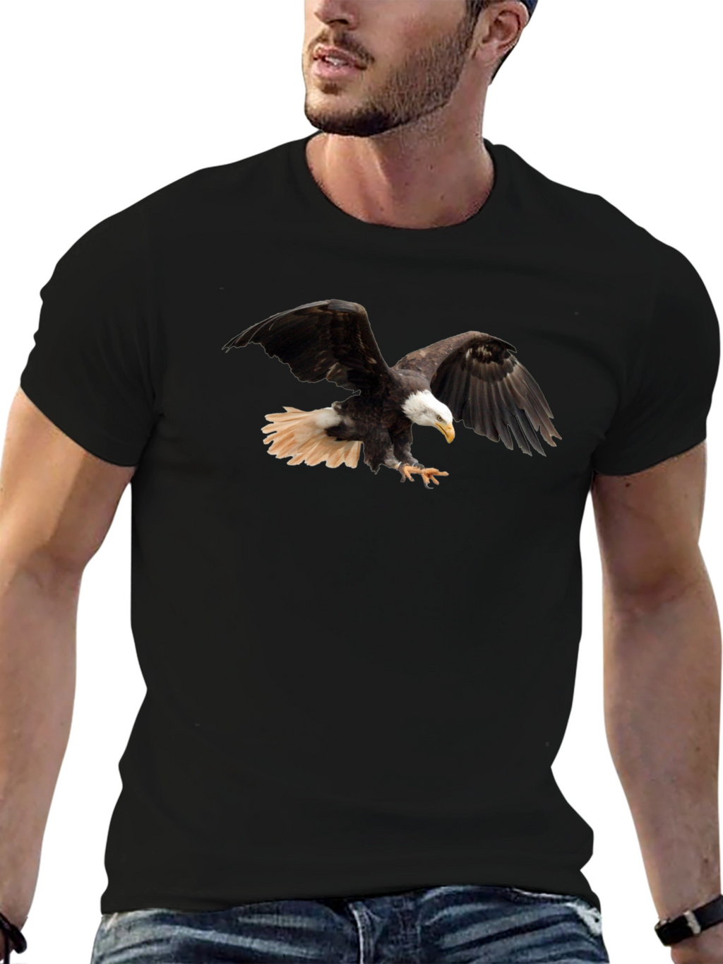 Eagle Graphic T-Shirt - Mens Black Tee