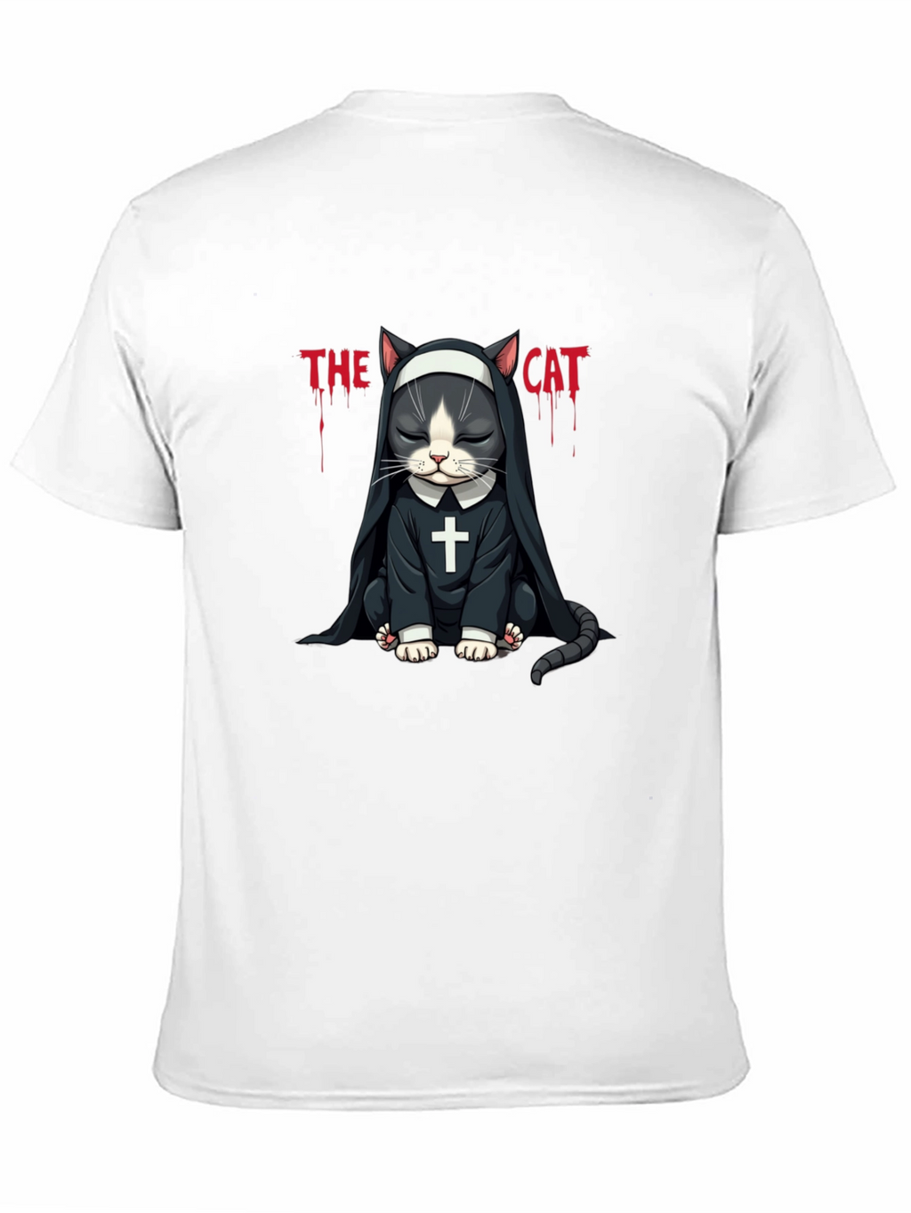 The Cat Nun T-Shirt - Funny Graphic Tee