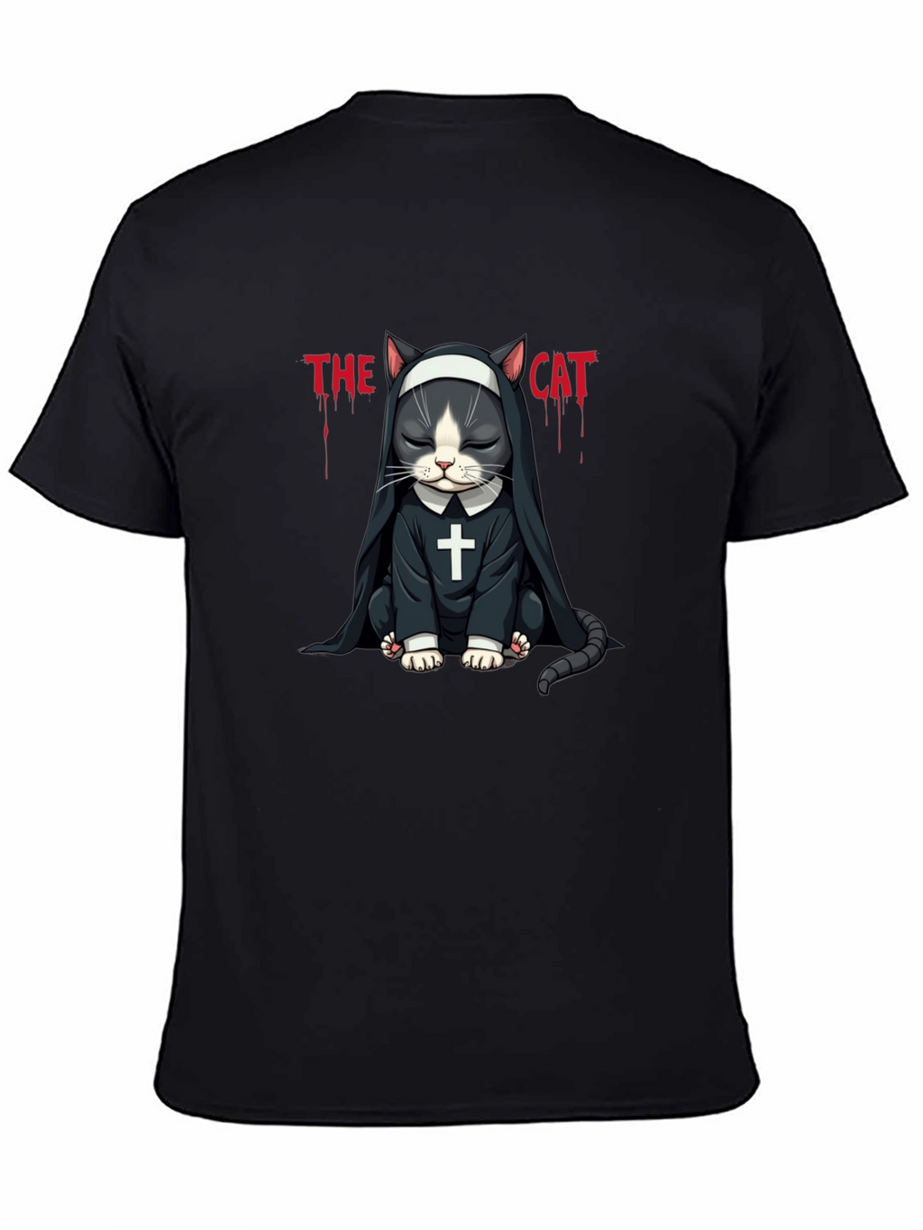 The Cat Nun T-Shirt - Funny Graphic Tee