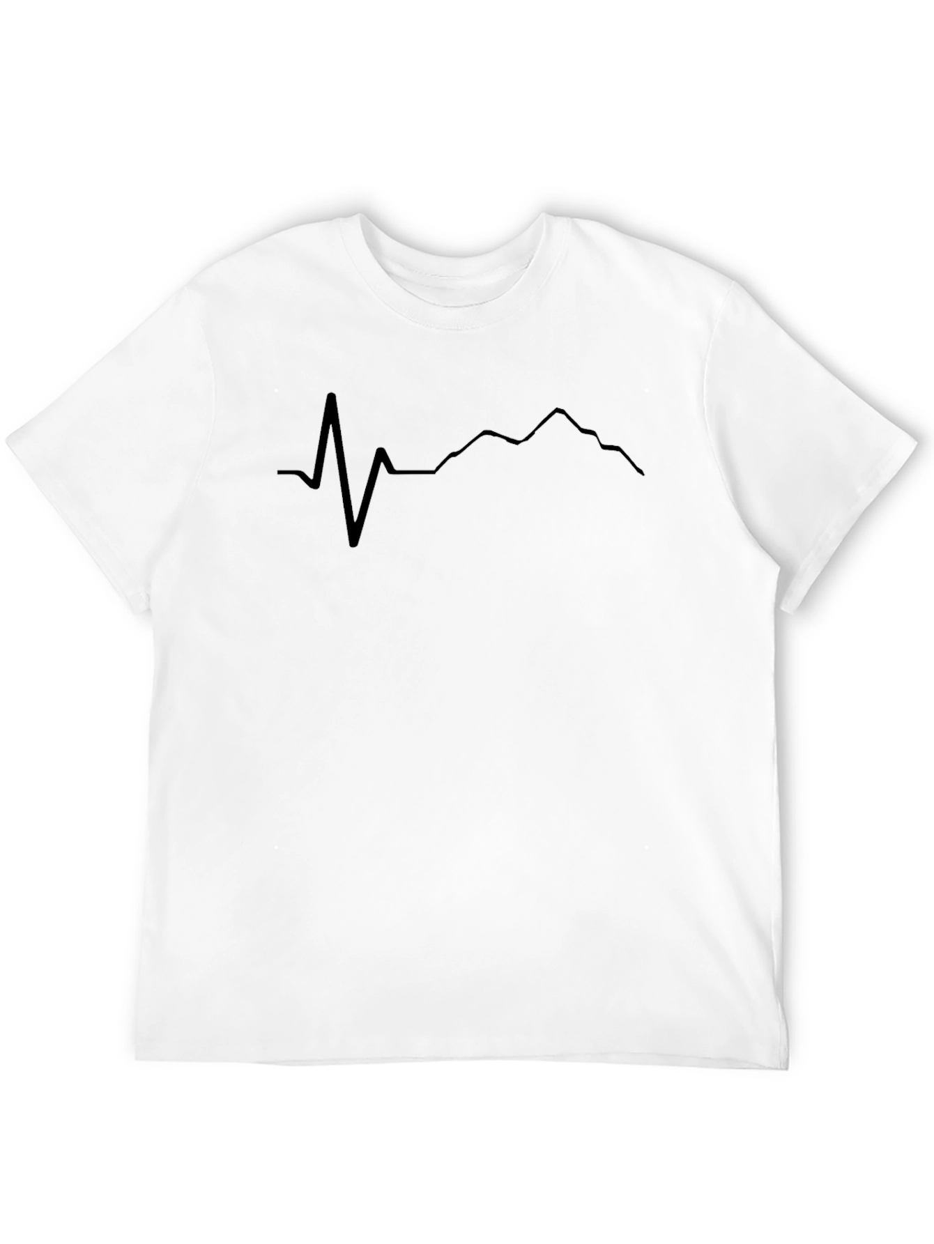 Mountain Heartbeat Tee - Black Graphic T-Shirt