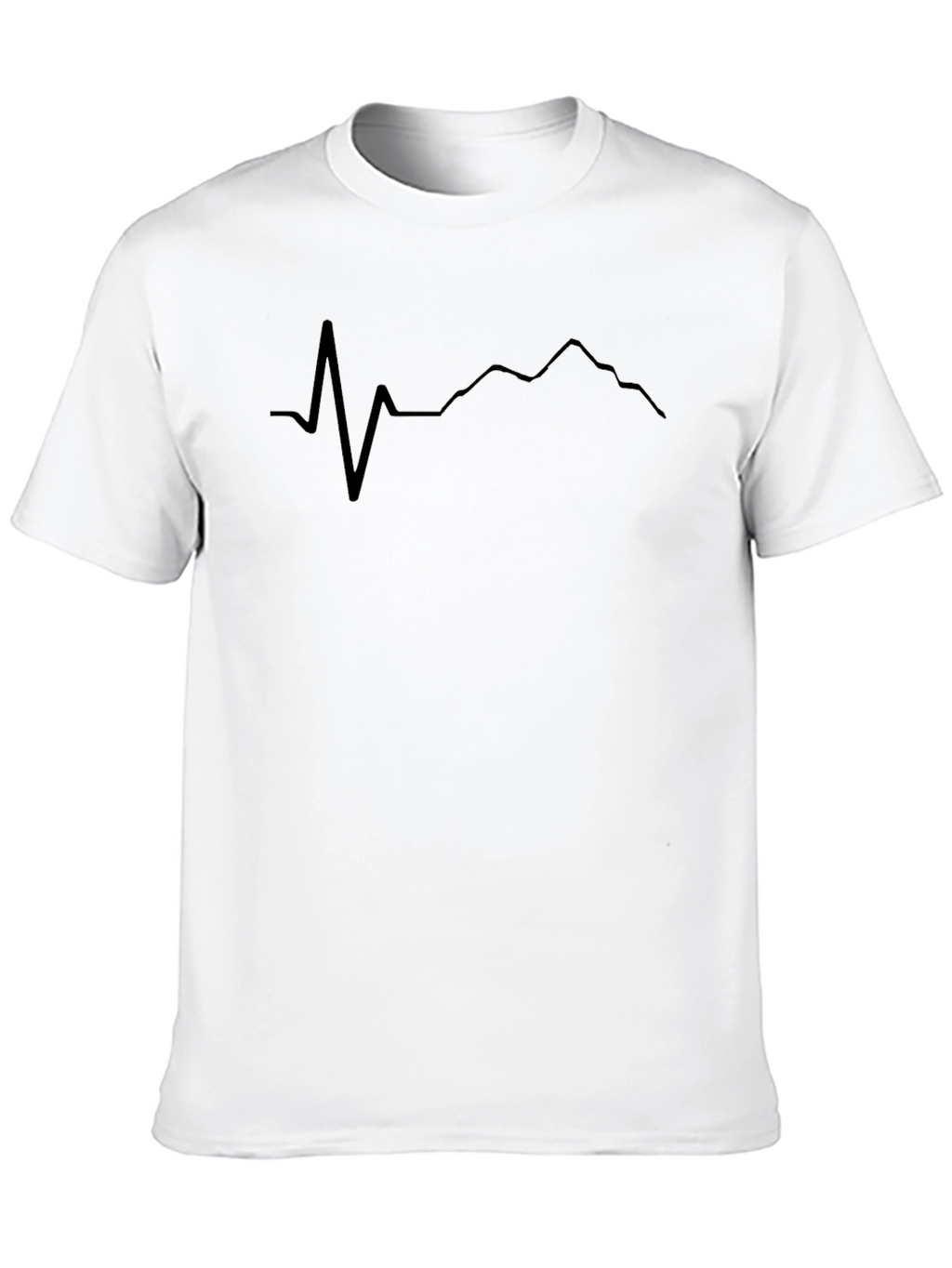 Mountain Heartbeat Tee - Black Graphic T-Shirt