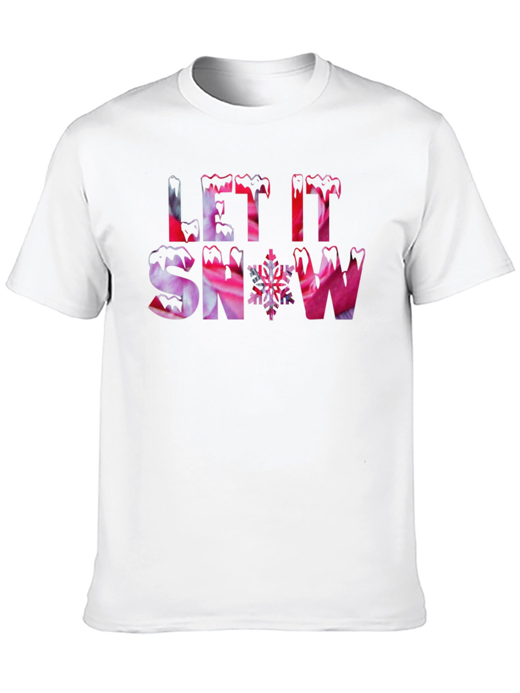 Let it Snow Black Graphic Tee