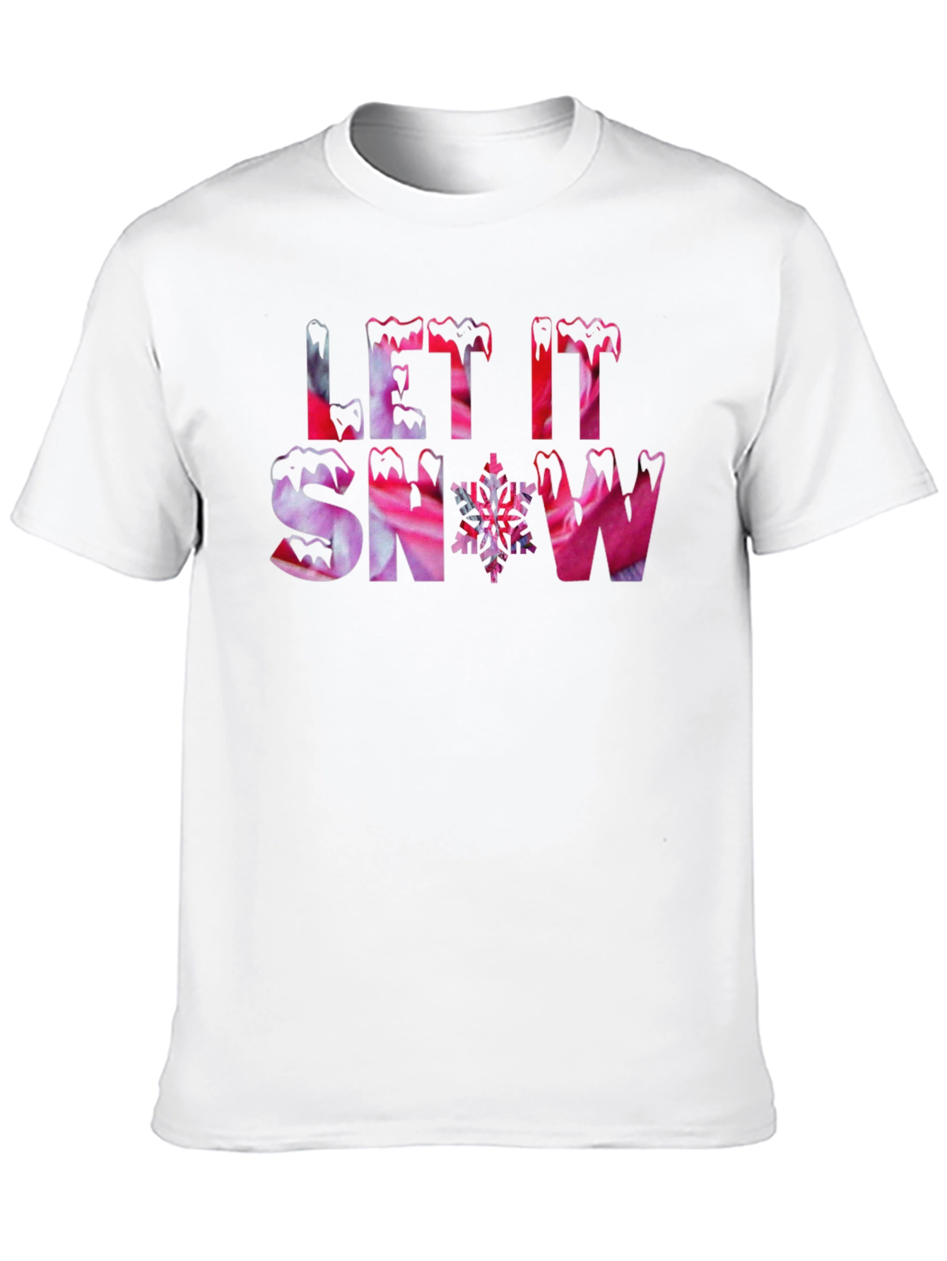 Let it Snow Black Graphic Tee