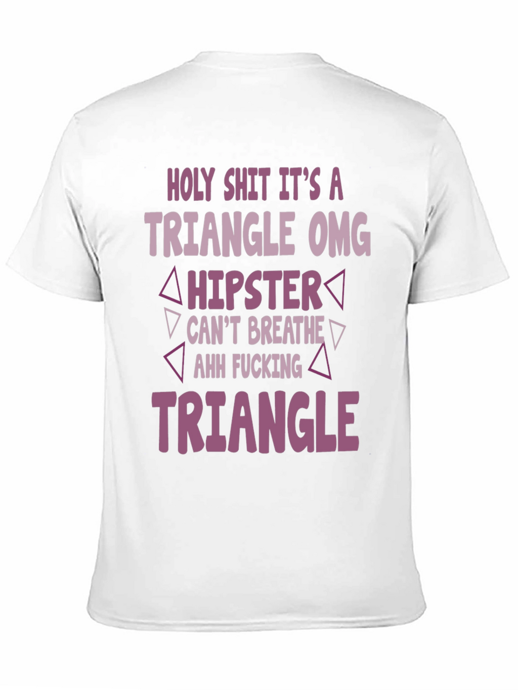 Triangle Hipster Graphic Tee - Mens Black T-Shirt