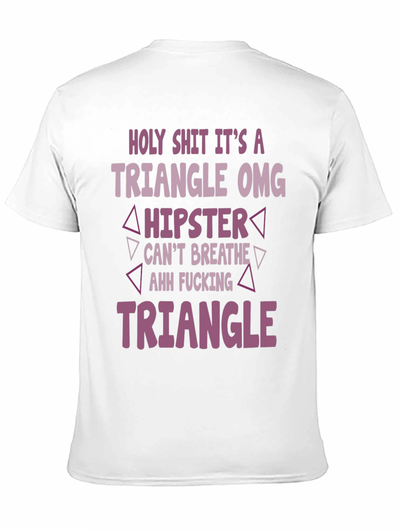 Triangle Hipster Graphic Tee - Mens Black T-Shirt