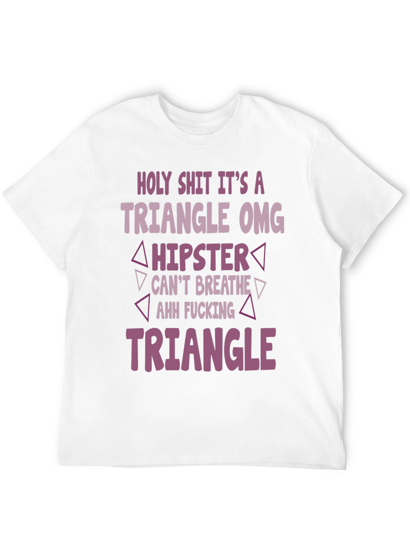 Triangle Hipster Graphic Tee - Mens Black T-Shirt