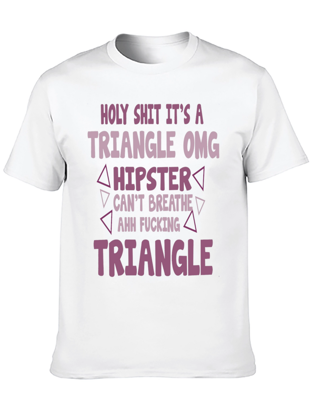 Triangle Hipster Graphic Tee - Mens Black T-Shirt