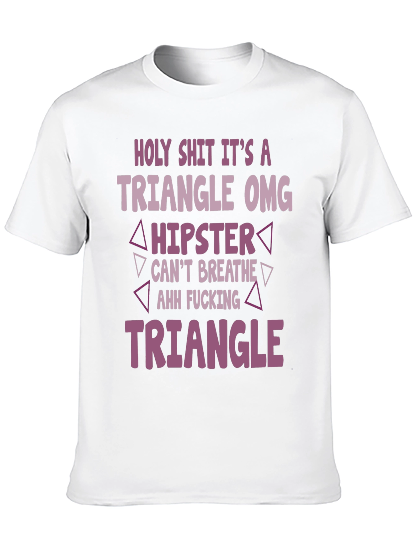 Triangle Hipster Graphic Tee - Mens Black T-Shirt