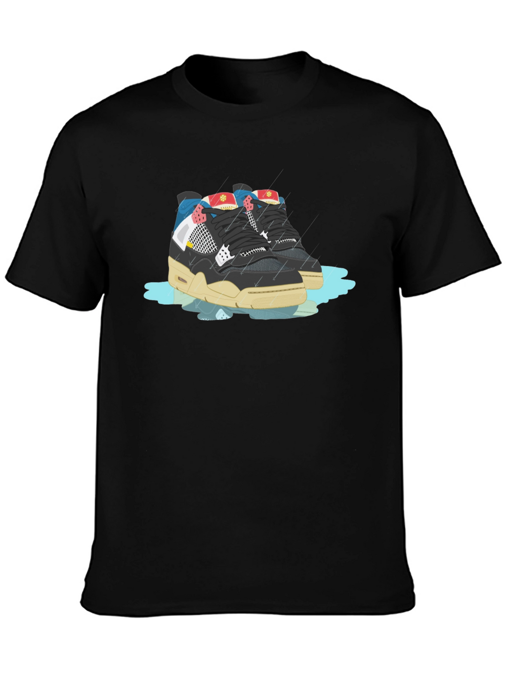 Sneaker Graphic Black T-Shirt