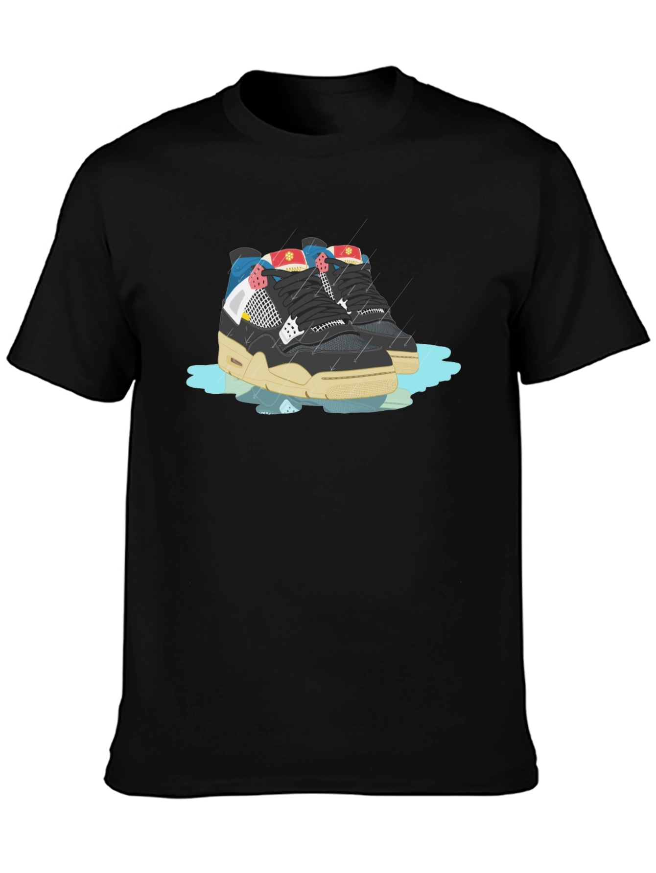 Sneaker Graphic Black T-Shirt