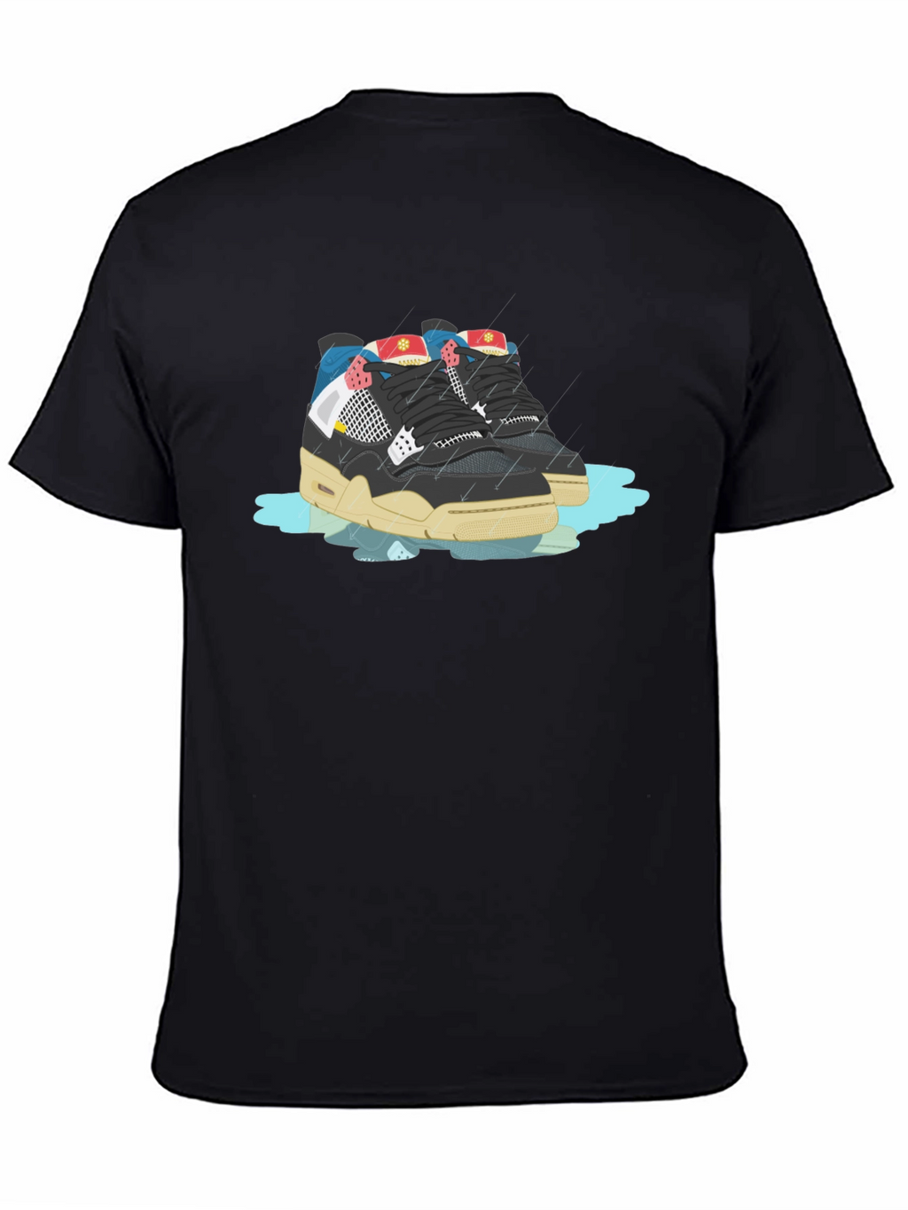 Sneaker Graphic Black T-Shirt