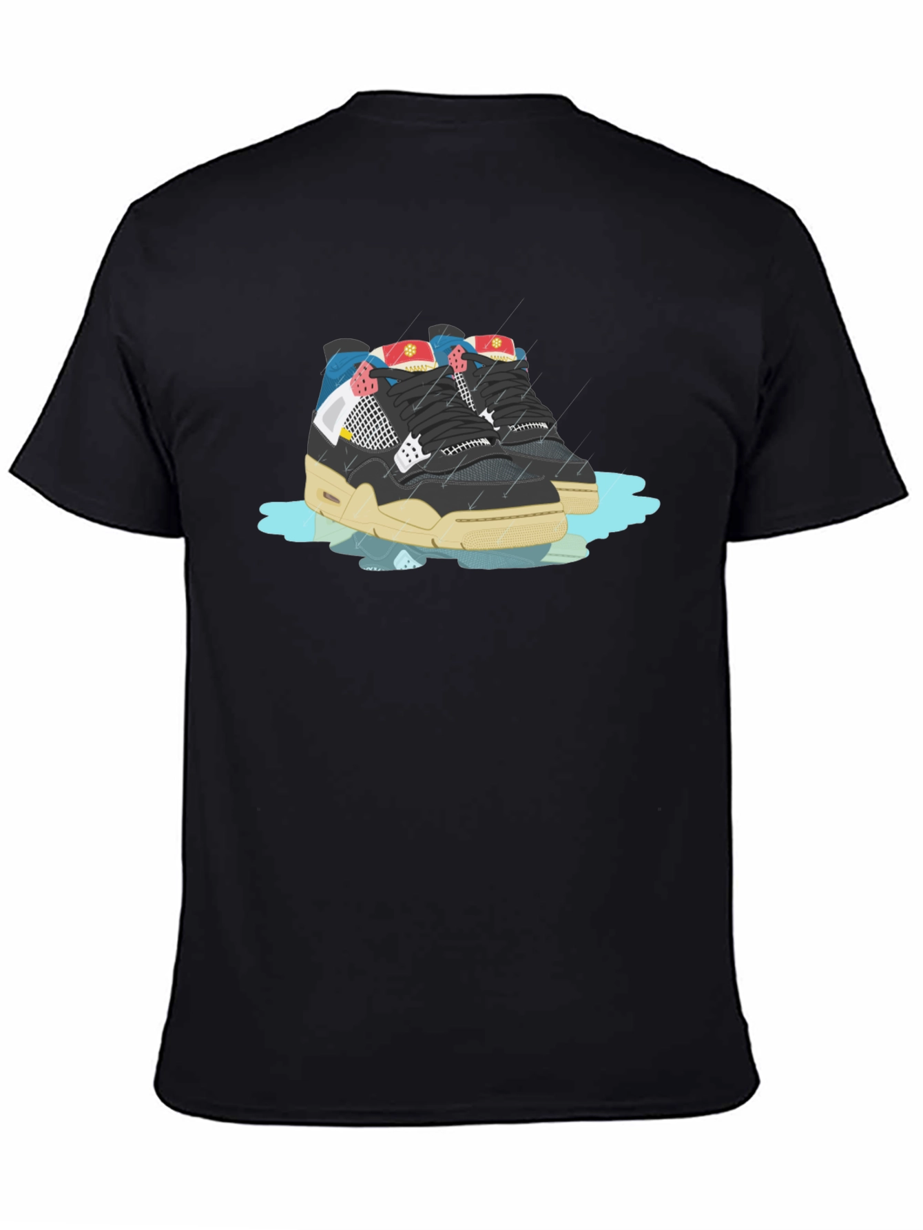 Sneaker Graphic Black T-Shirt