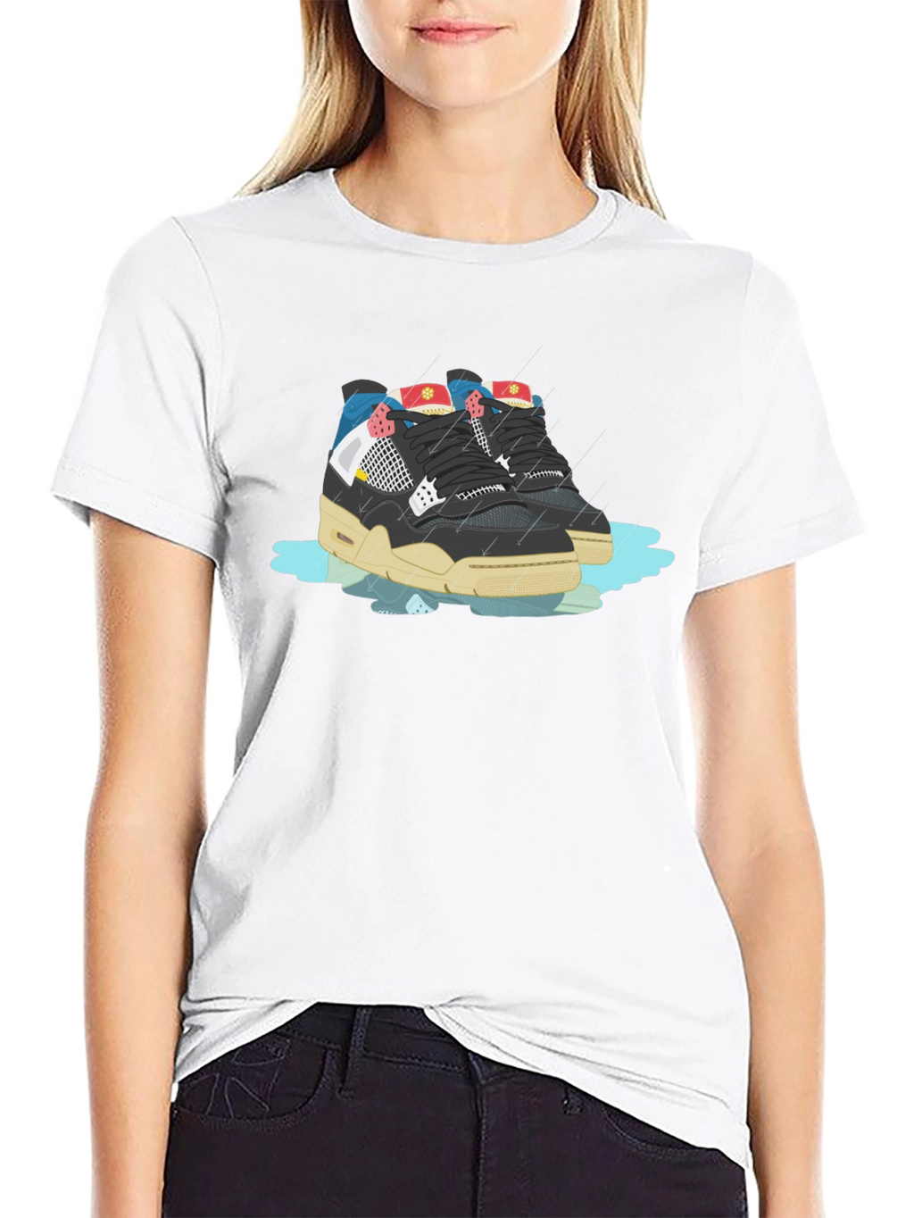 Sneaker Graphic Black T-Shirt