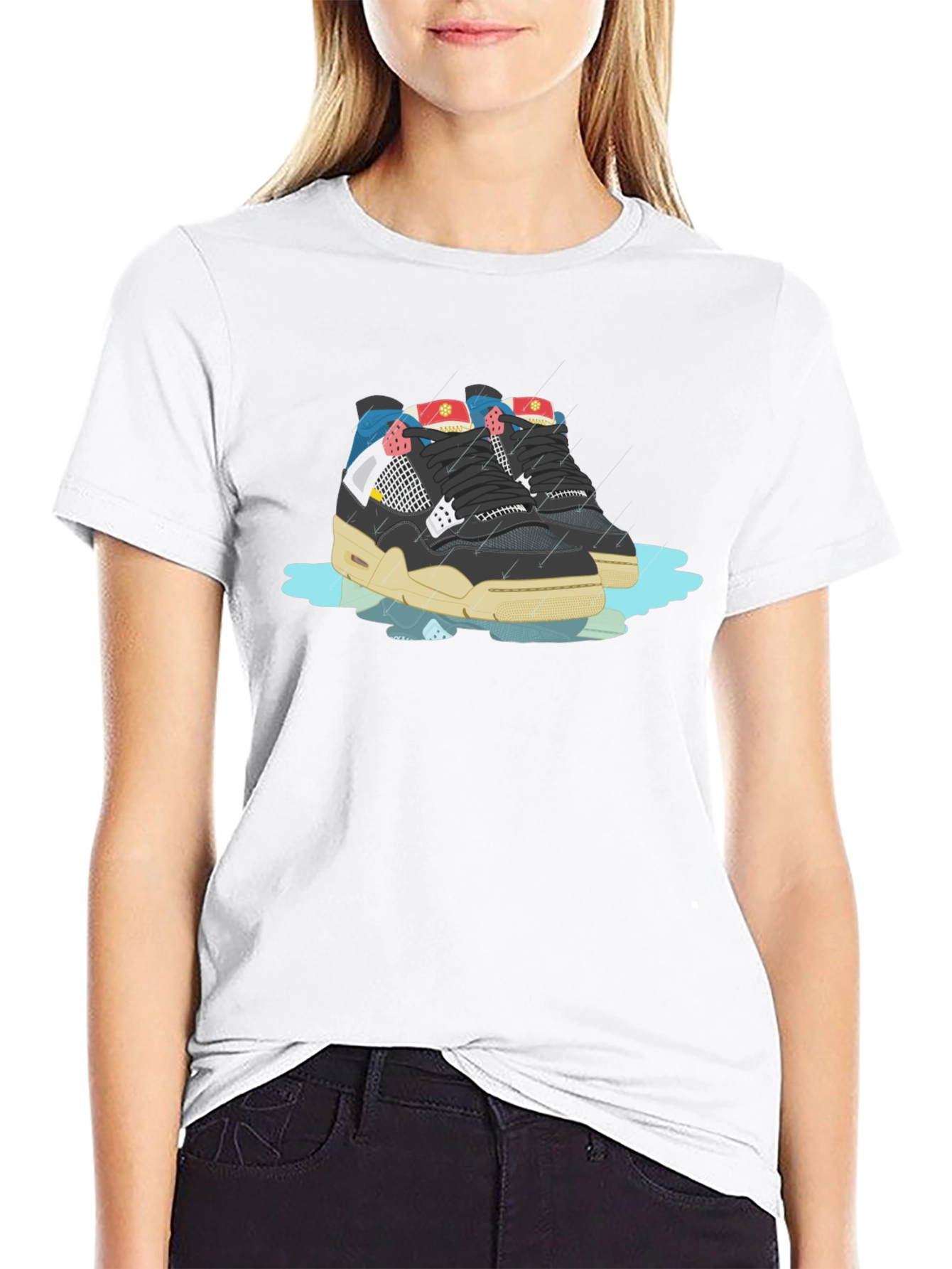 Sneaker Graphic Black T-Shirt