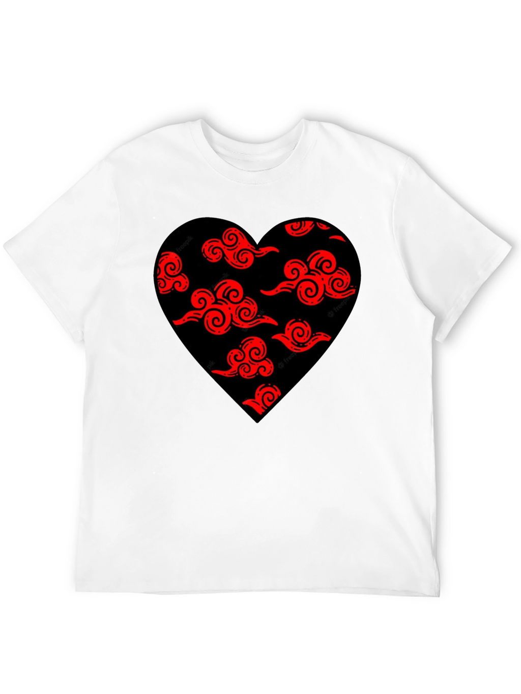 Akatsuki Cloud Heart Black T-Shirt