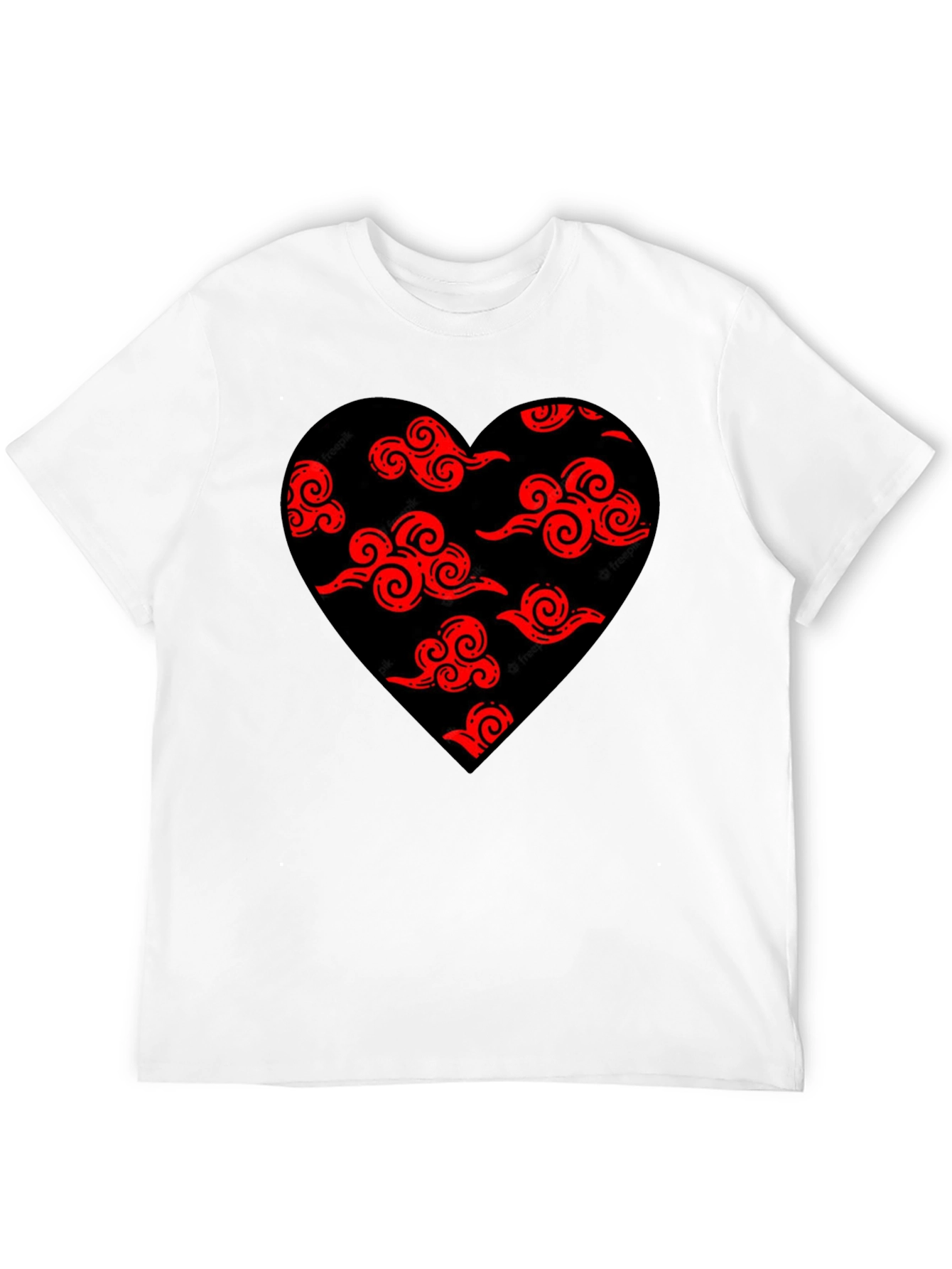 Akatsuki Cloud Heart Black T-Shirt