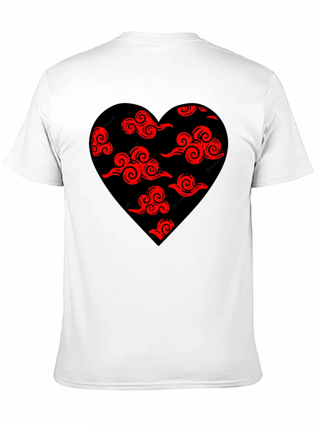 Akatsuki Cloud Heart Black T-Shirt