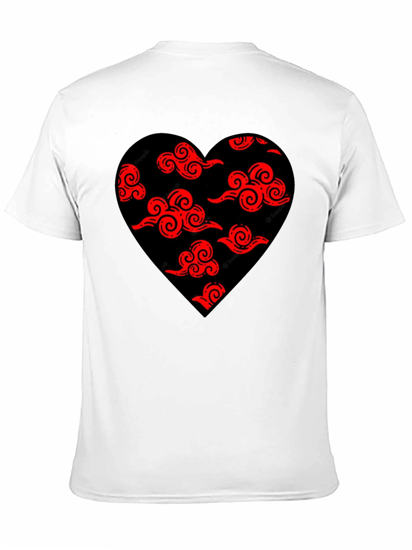 Akatsuki Cloud Heart Black T-Shirt