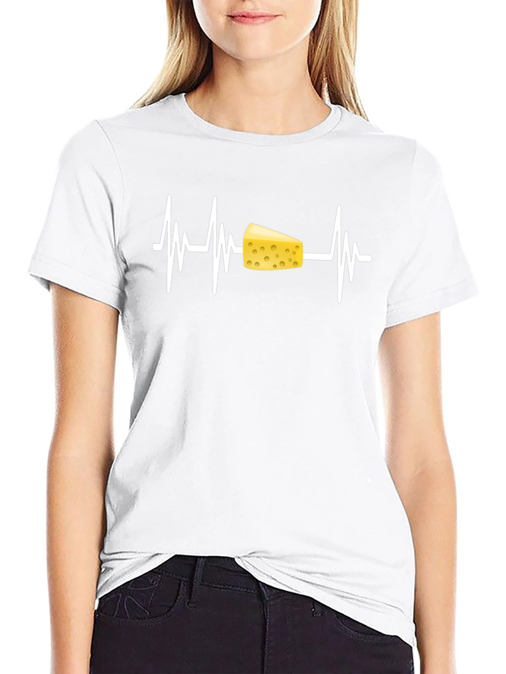 Cheese Heartbeat T-Shirt - Food Lover Tee
