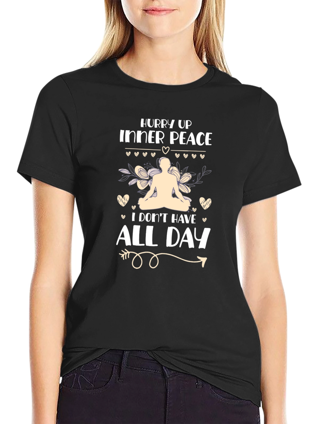 Hurry Up Inner Peace Graphic Tee
