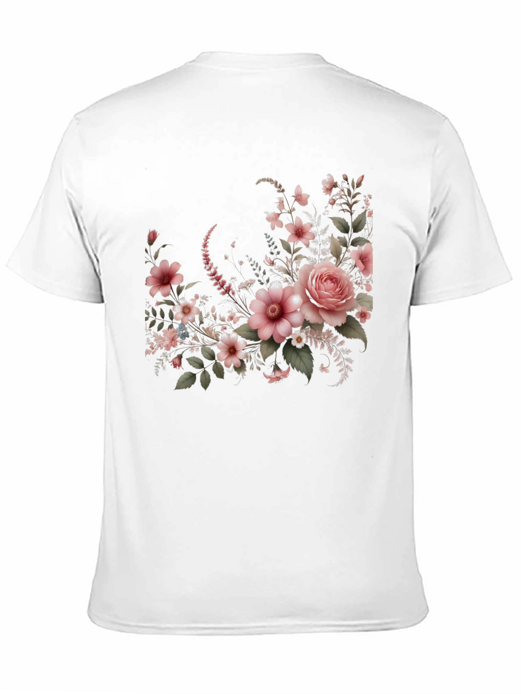 Floral Graphic Black T-Shirt