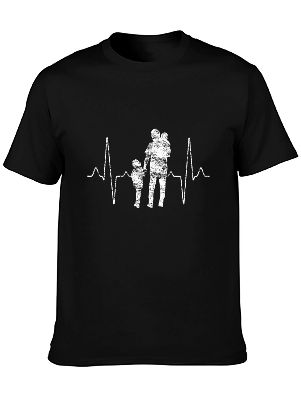Heartbeat Dad and Kids Graphic Tee