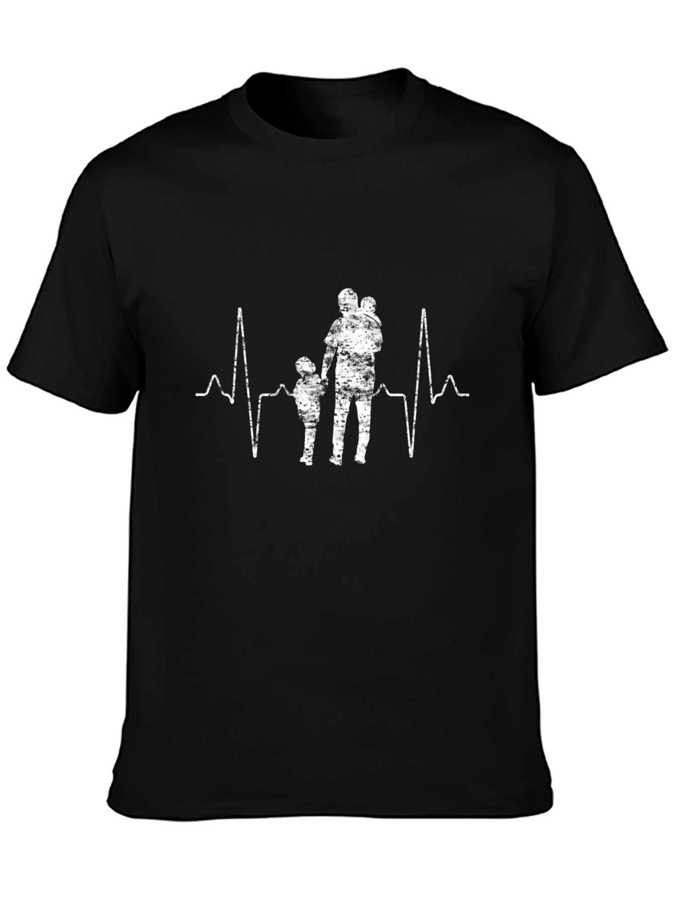 Heartbeat Dad and Kids Graphic Tee