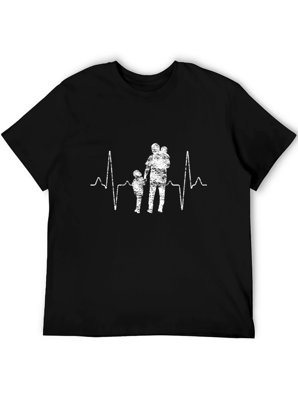 Heartbeat Dad and Kids Graphic Tee
