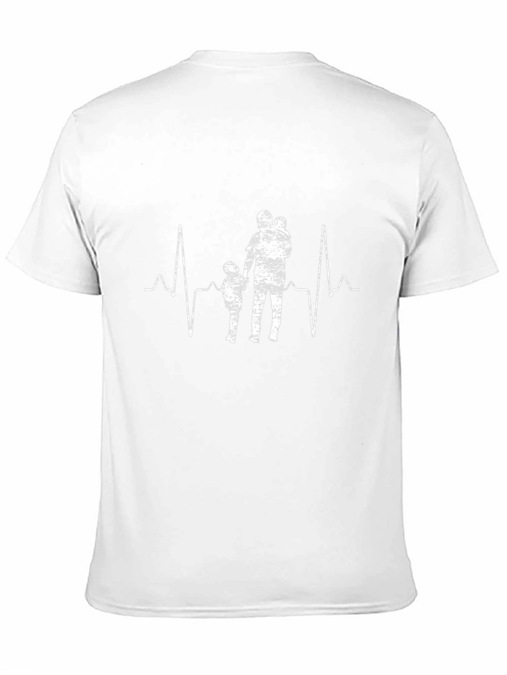 Heartbeat Dad and Kids Graphic Tee