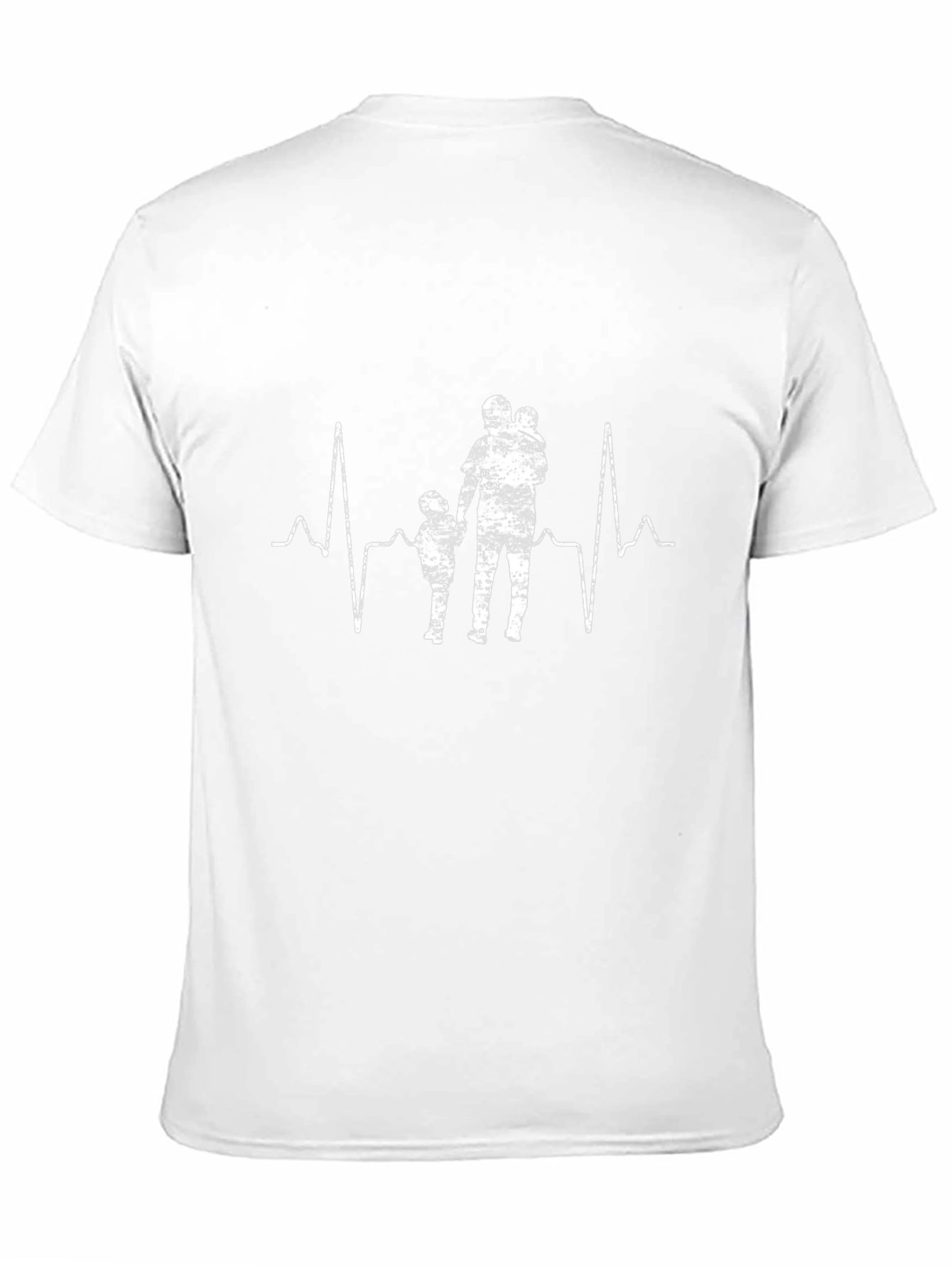 Heartbeat Dad and Kids Graphic Tee