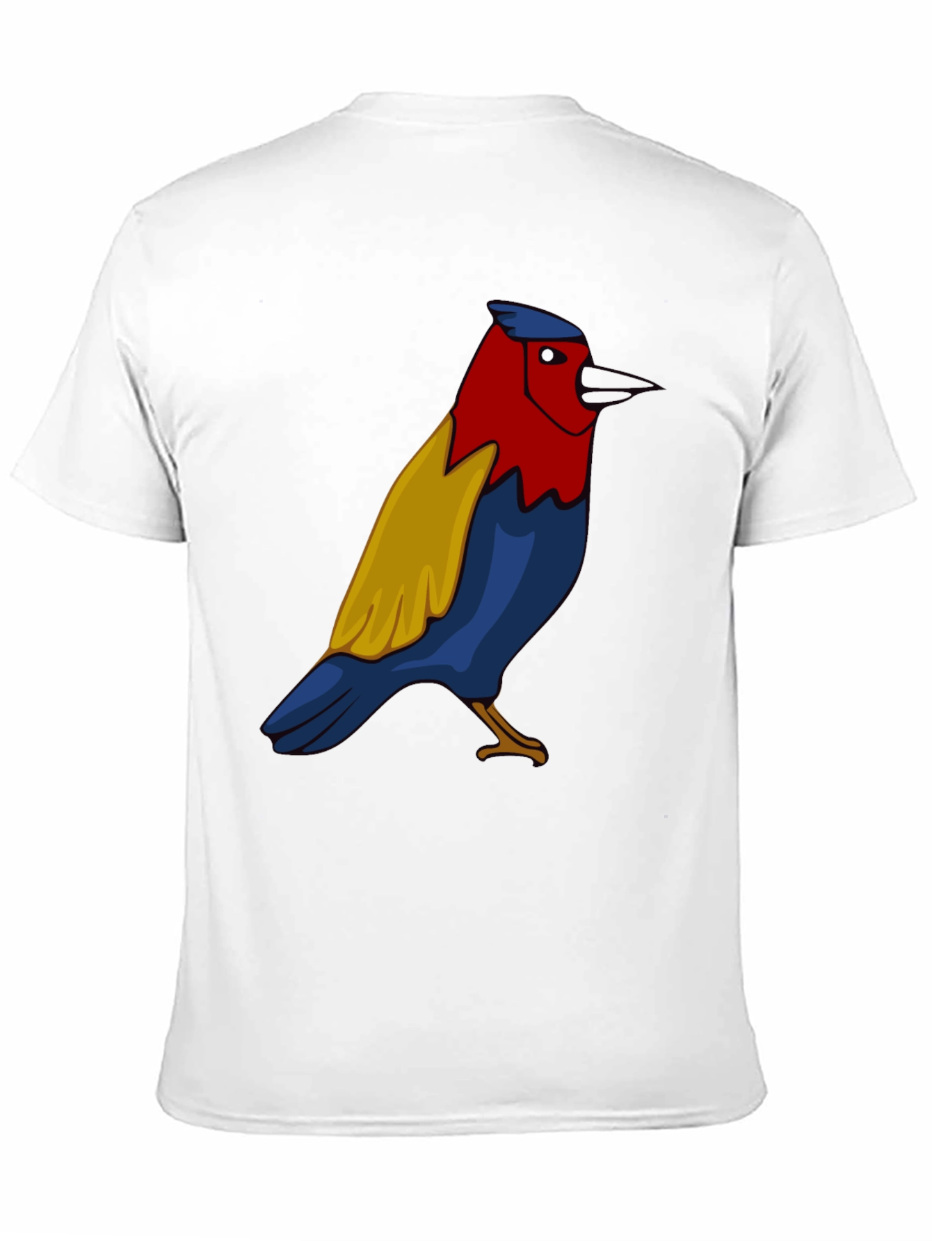 Bird Graphic T-Shirt - Black Casual Tee