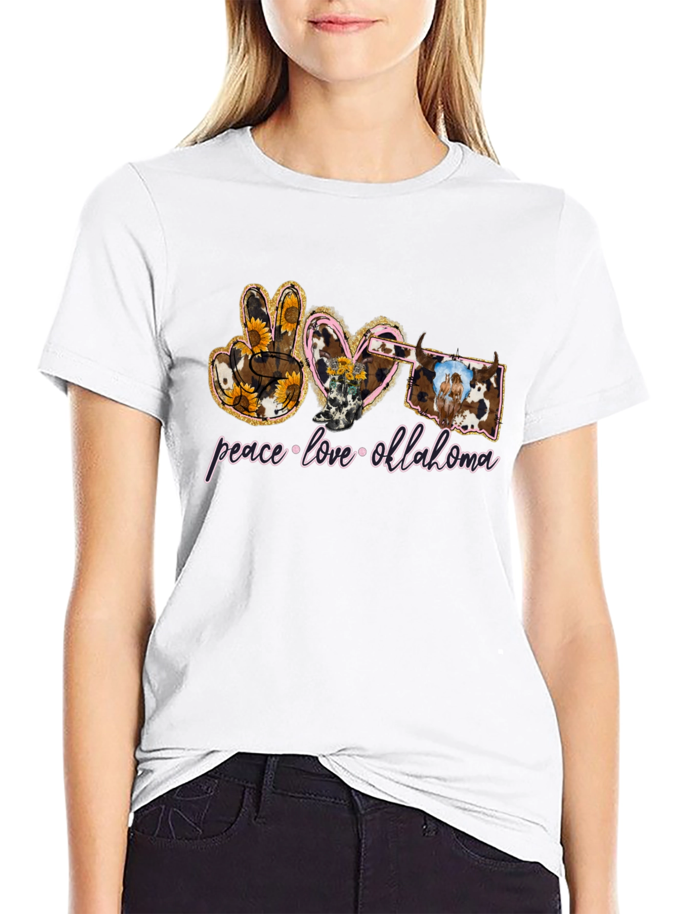 Peace Love Oklahoma T-Shirt
