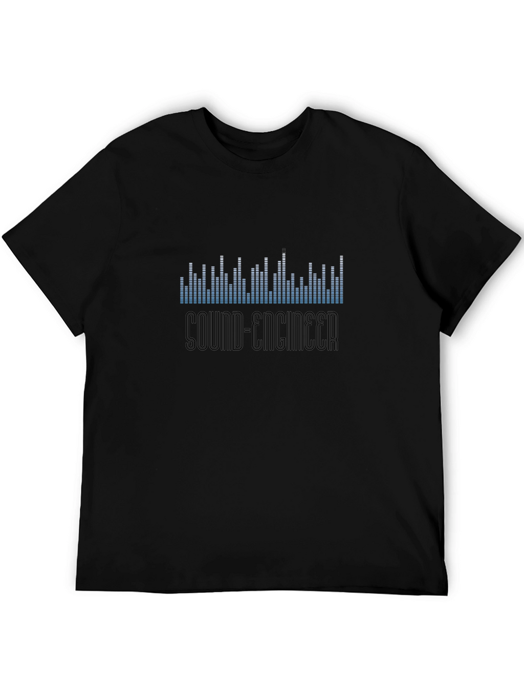 Sound Engineer Black Graphic T-Shirt