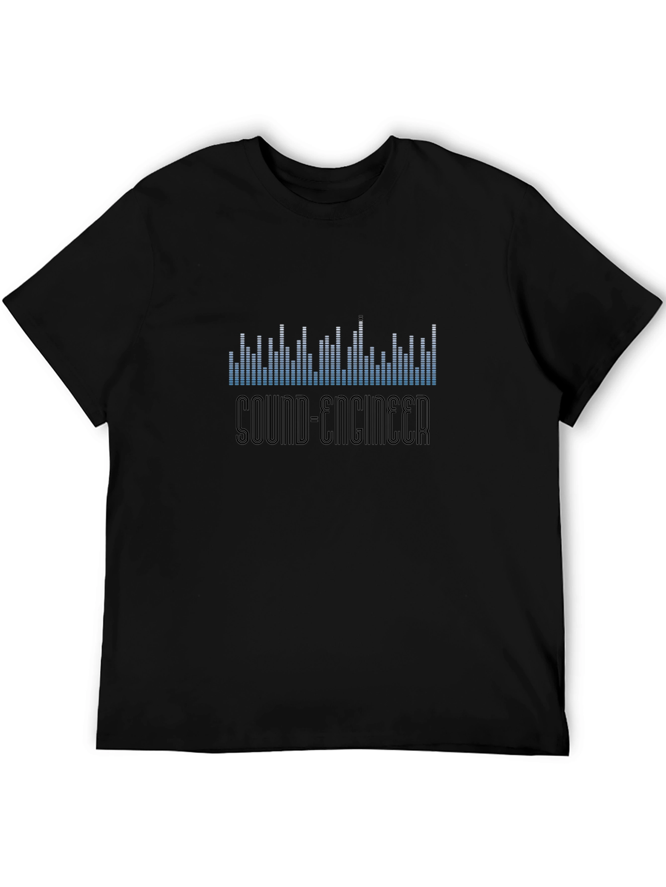 Sound Engineer Black Graphic T-Shirt
