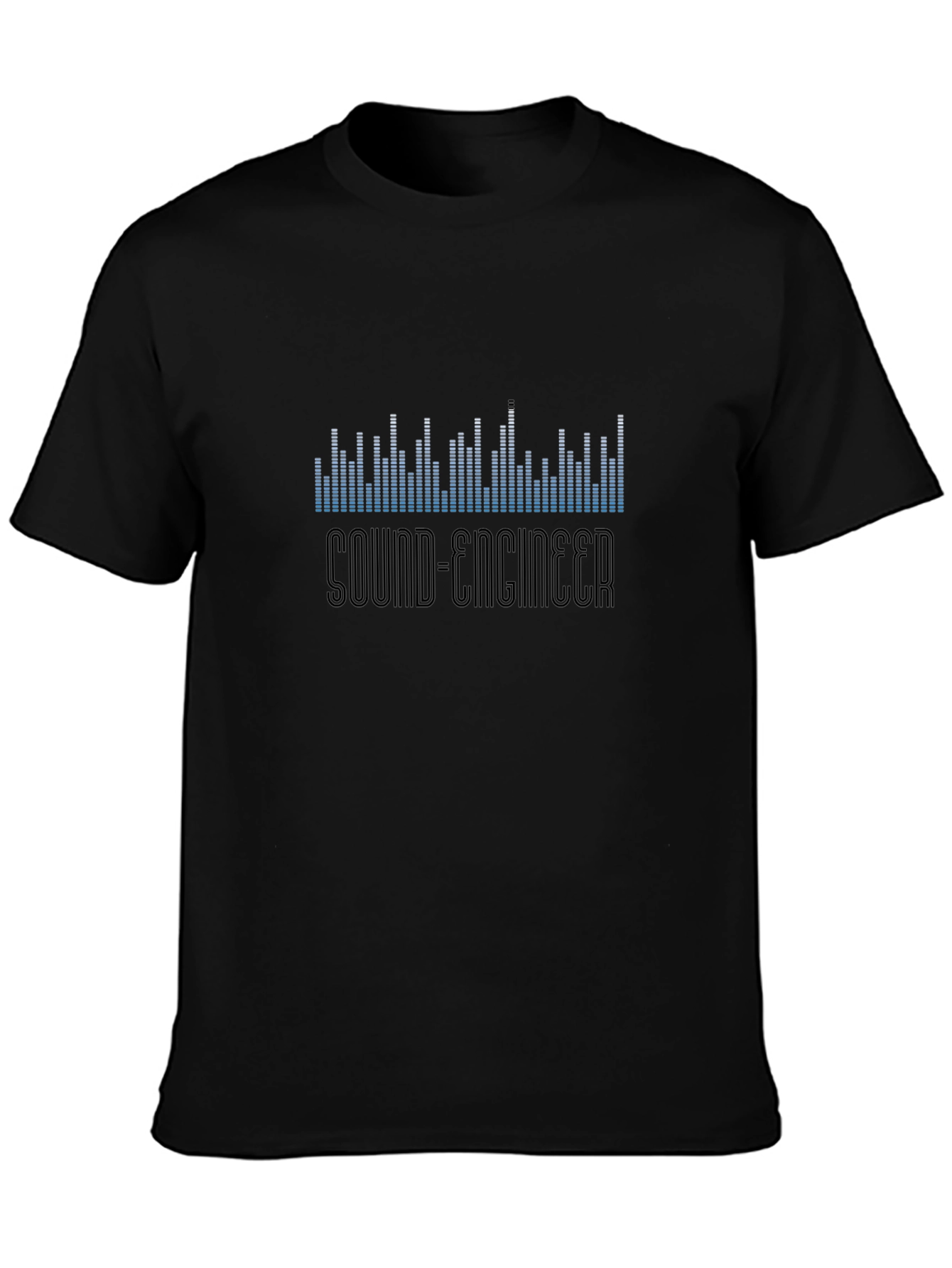 Sound Engineer Black Graphic T-Shirt