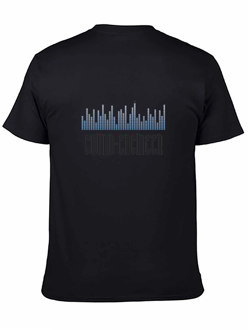Sound Engineer Black Graphic T-Shirt