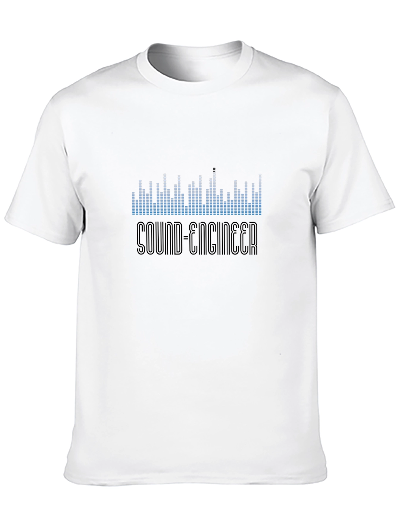 Sound Engineer Black Graphic T-Shirt