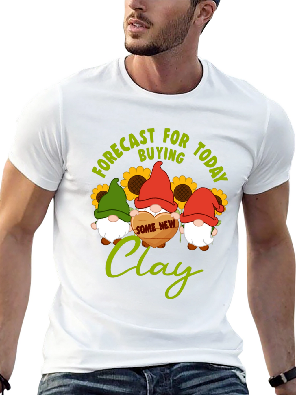 Forecast Buying Clay T-Shirt - Gnome Lovers Gift