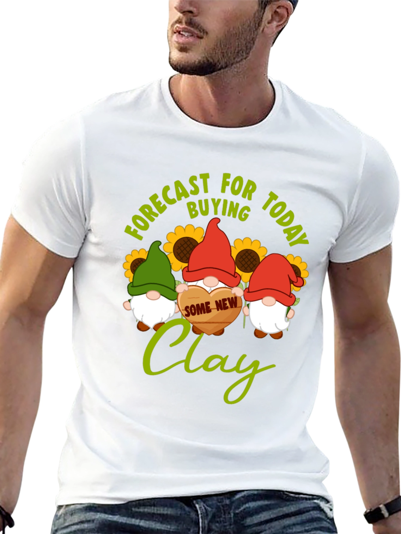 Forecast Buying Clay T-Shirt - Gnome Lovers Gift