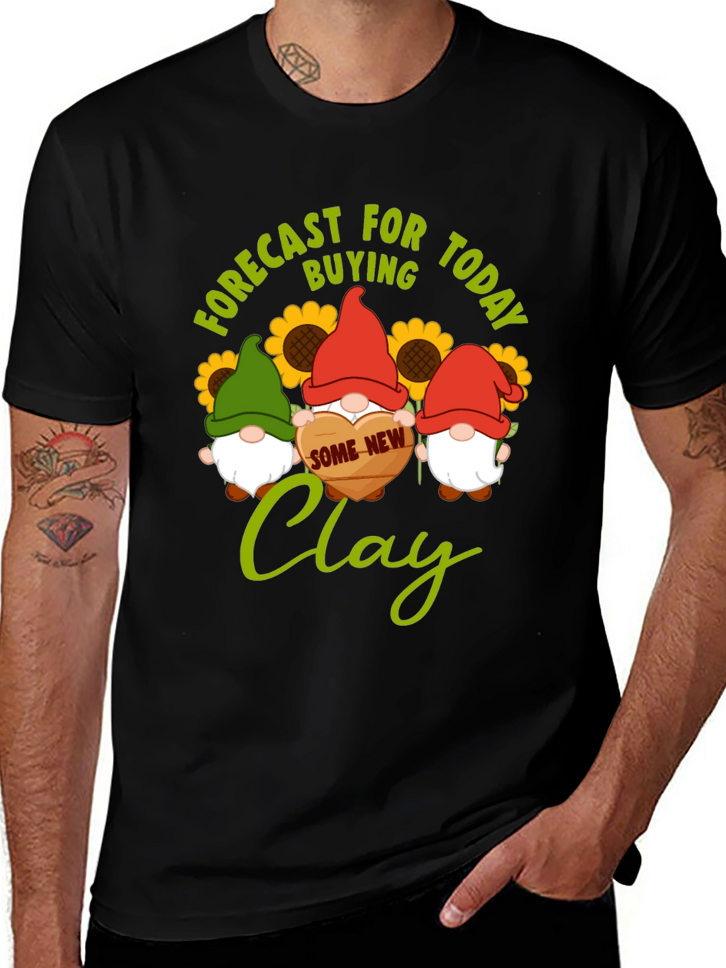 Forecast Buying Clay T-Shirt - Gnome Lovers Gift